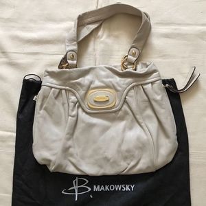 B Markowsky Cream Purse